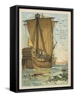 Columbus Sailing Through the Sargasso Sea-Andrew Melrose-Framed Stretched Canvas