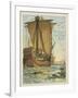 Columbus Sailing Through the Sargasso Sea-Andrew Melrose-Framed Giclee Print