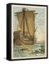 Columbus Sailing Through the Sargasso Sea-Andrew Melrose-Framed Stretched Canvas