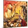 Columbus Setting Sail in the Santa Maria in August 1492-Mcbride-Mounted Giclee Print