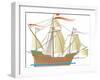 Columbus Ship Santa Maria-Vadymg-Framed Art Print