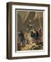 Columbus Sights Land from the Prow of the Pinta-null-Framed Art Print