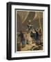 Columbus Sights Land from the Prow of the Pinta-null-Framed Art Print