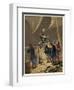 Columbus Sights Land from the Prow of the Pinta-null-Framed Art Print