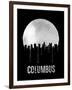 Columbus Skyline Black-null-Framed Art Print