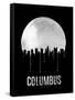 Columbus Skyline Black-null-Framed Stretched Canvas