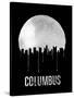 Columbus Skyline Black-null-Stretched Canvas