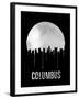 Columbus Skyline Black-null-Framed Art Print