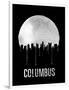 Columbus Skyline Black-null-Framed Art Print