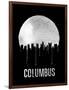 Columbus Skyline Black-null-Framed Art Print