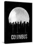 Columbus Skyline Black-null-Stretched Canvas