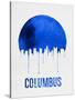 Columbus Skyline Blue-null-Stretched Canvas