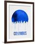 Columbus Skyline Blue-null-Framed Art Print