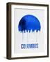 Columbus Skyline Blue-null-Framed Art Print