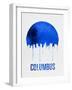 Columbus Skyline Blue-null-Framed Art Print