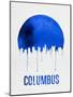 Columbus Skyline Blue-null-Mounted Art Print