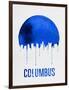 Columbus Skyline Blue-null-Framed Art Print