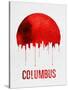 Columbus Skyline Red-null-Stretched Canvas
