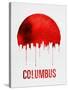 Columbus Skyline Red-null-Stretched Canvas