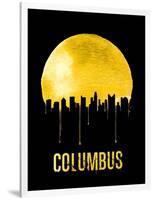 Columbus Skyline Yellow-null-Framed Art Print