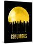 Columbus Skyline Yellow-null-Stretched Canvas