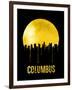 Columbus Skyline Yellow-null-Framed Art Print