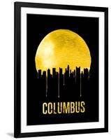 Columbus Skyline Yellow-null-Framed Art Print