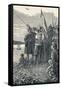 Columbus Takes Possession of San Salvador for Spain, 1904-null-Framed Stretched Canvas