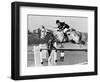 Columbus the Horse of Princess Anne Clearing Obstacale in Jumping Section of Windsor Horse Trials-null-Framed Photographic Print