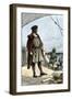 Columbus Watching for Land from the Deck of the Caravel Santa Maria, c.1492-null-Framed Giclee Print