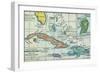 Columbus: West Indies Map-null-Framed Giclee Print