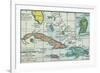 Columbus: West Indies Map-null-Framed Giclee Print