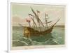 Columbuss Caravel Formerly the Marigalante-null-Framed Art Print