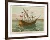 Columbuss Caravel Formerly the Marigalante-null-Framed Art Print