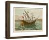 Columbuss Caravel Formerly the Marigalante-null-Framed Art Print