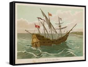 Columbuss Caravel Formerly the Marigalante-null-Framed Stretched Canvas