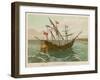 Columbuss Caravel Formerly the Marigalante-null-Framed Art Print