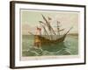 Columbuss Caravel Formerly the Marigalante-null-Framed Art Print