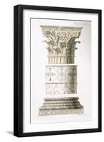 Column and Capital-null-Framed Giclee Print