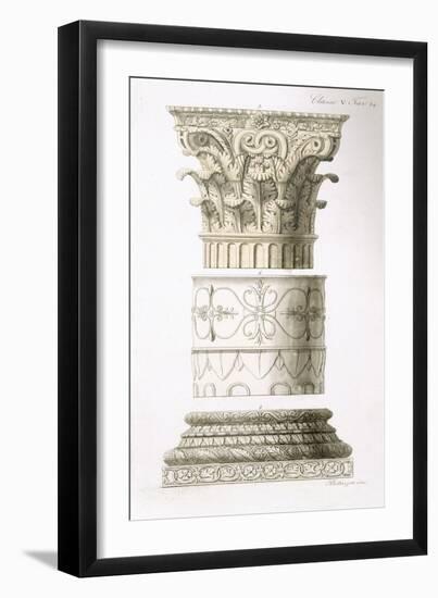 Column and Capital-null-Framed Giclee Print