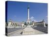 Column and Millennium Monument, Heroes' Square, Budapest, Hungary, Europe-Jean Brooks-Stretched Canvas