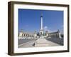 Column and Millennium Monument, Heroes' Square, Budapest, Hungary, Europe-Jean Brooks-Framed Photographic Print