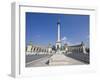 Column and Millennium Monument, Heroes' Square, Budapest, Hungary, Europe-Jean Brooks-Framed Photographic Print