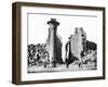 Column and Ruins, Nubia, Egypt, 1887-Henri Bechard-Framed Giclee Print