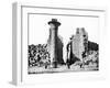 Column and Ruins, Nubia, Egypt, 1887-Henri Bechard-Framed Giclee Print