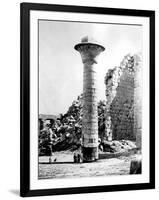 Column at Karnak, Egypt, 1863-1864-Emmanuel Rouge-Framed Premium Giclee Print