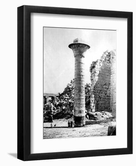 Column at Karnak, Egypt, 1863-1864-Emmanuel Rouge-Framed Giclee Print