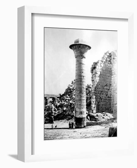 Column at Karnak, Egypt, 1863-1864-Emmanuel Rouge-Framed Giclee Print