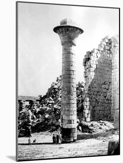 Column at Karnak, Egypt, 1863-1864-Emmanuel Rouge-Mounted Giclee Print