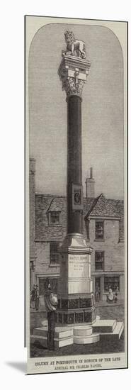 Column at Portsmouth in Honour of the Late Admiral Sir Charles Napier-null-Mounted Giclee Print